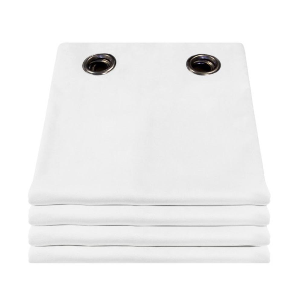 White SOUNDPROOF Curtain Velvet Venise Snow MC720
